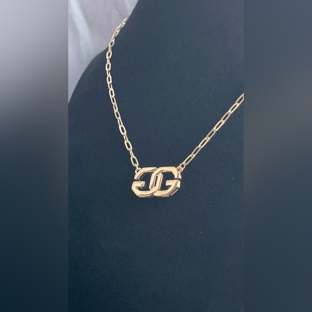 Givenchy Gold Double G Logo Vintage Pendant